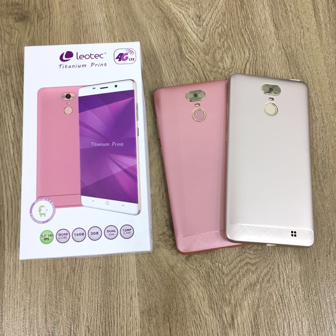 (ROSE GOLD)(4G Dual Sim)Leotec Titanium Print 2+16GB 5.5 Inch Android Phone 95% NEW